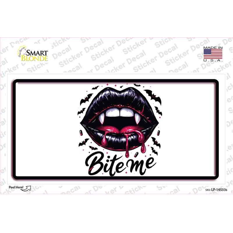Bite Me Novelty Sticker Decal LP-14533s