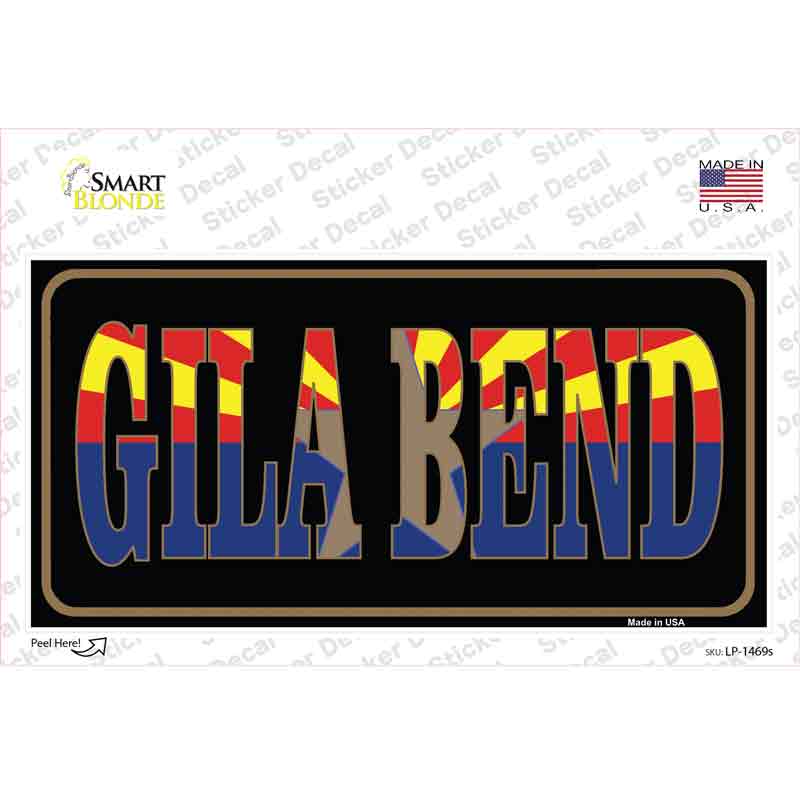 Gila Bend Arizona State Flag Novelty Sticker Decal