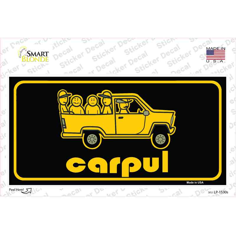 Carpul Novelty Sticker Decal