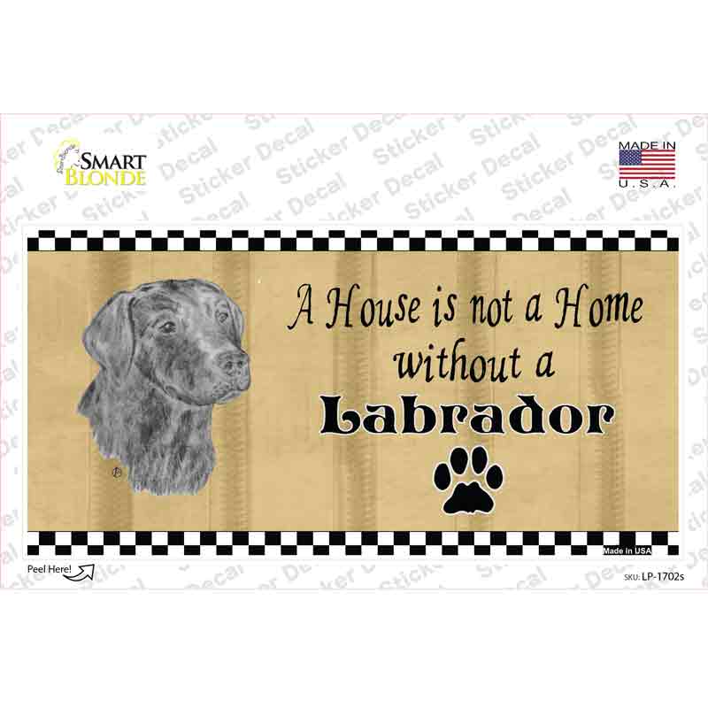 Pencil Sketch Labrador Novelty Sticker Decal