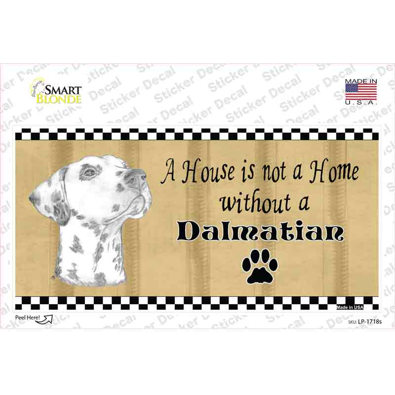 Pencil Sketch Dalmatian Novelty Sticker Decal