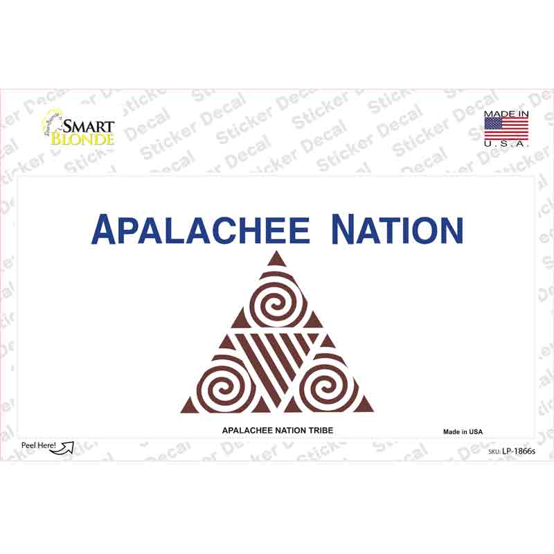 Apalachee Nation Flag Novelty Sticker Decal