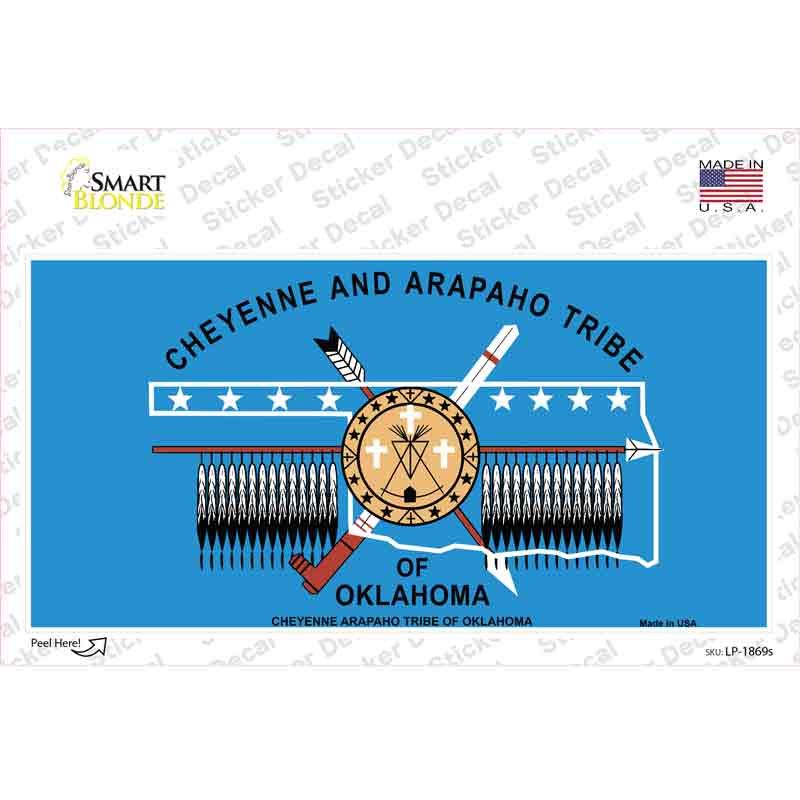 Cheyenne Arapaho Flag Novelty Sticker Decal