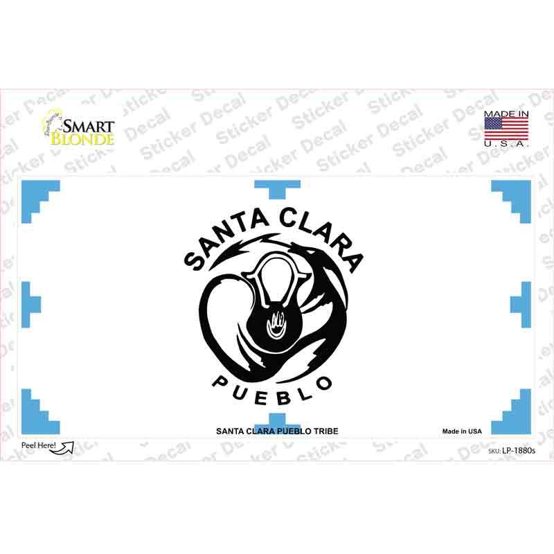 Santa Clara Pueblo Flag Novelty Sticker Decal