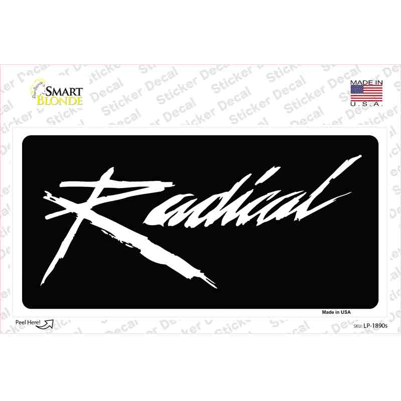 Radical Novelty Sticker Decal