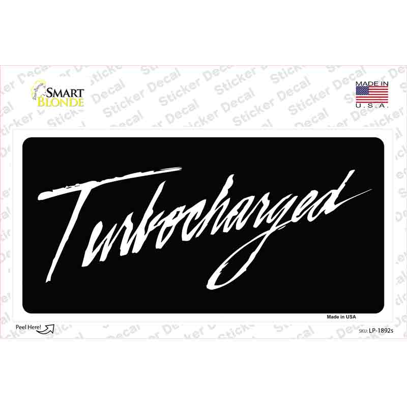 Turbocharged Novelty Sticker Decal