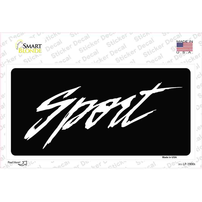 Sport Novelty Sticker Decal