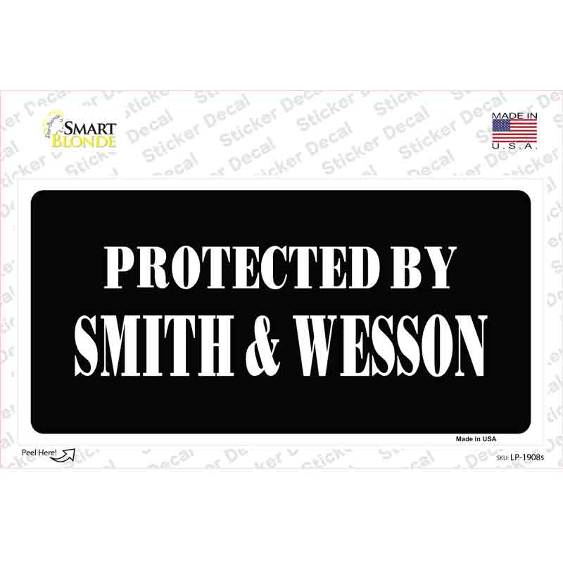 Smith And Wesson Novelty Sticker Decal