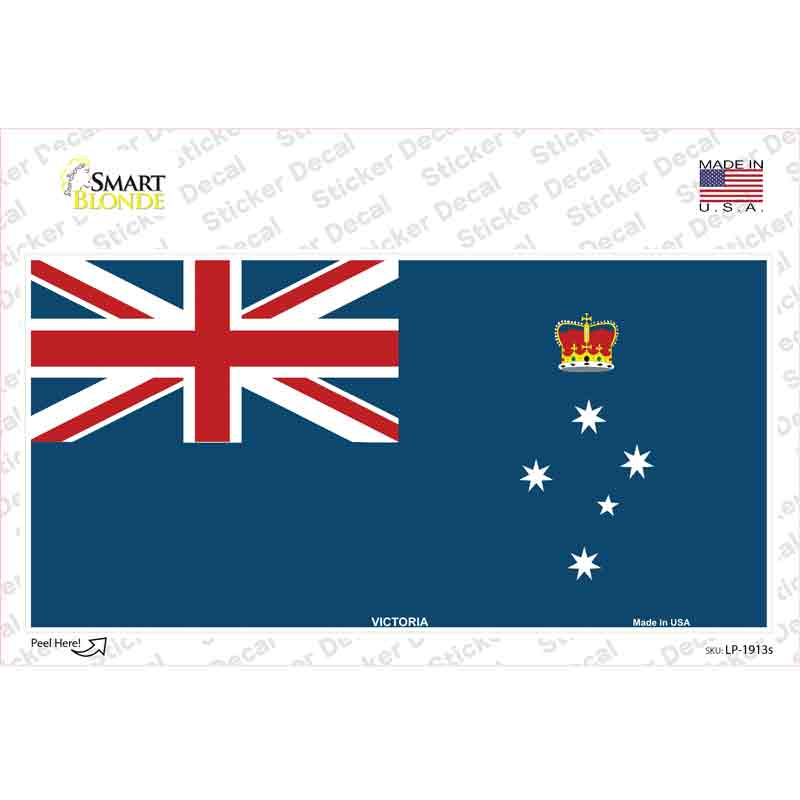 Victoria Flag Novelty Sticker Decal