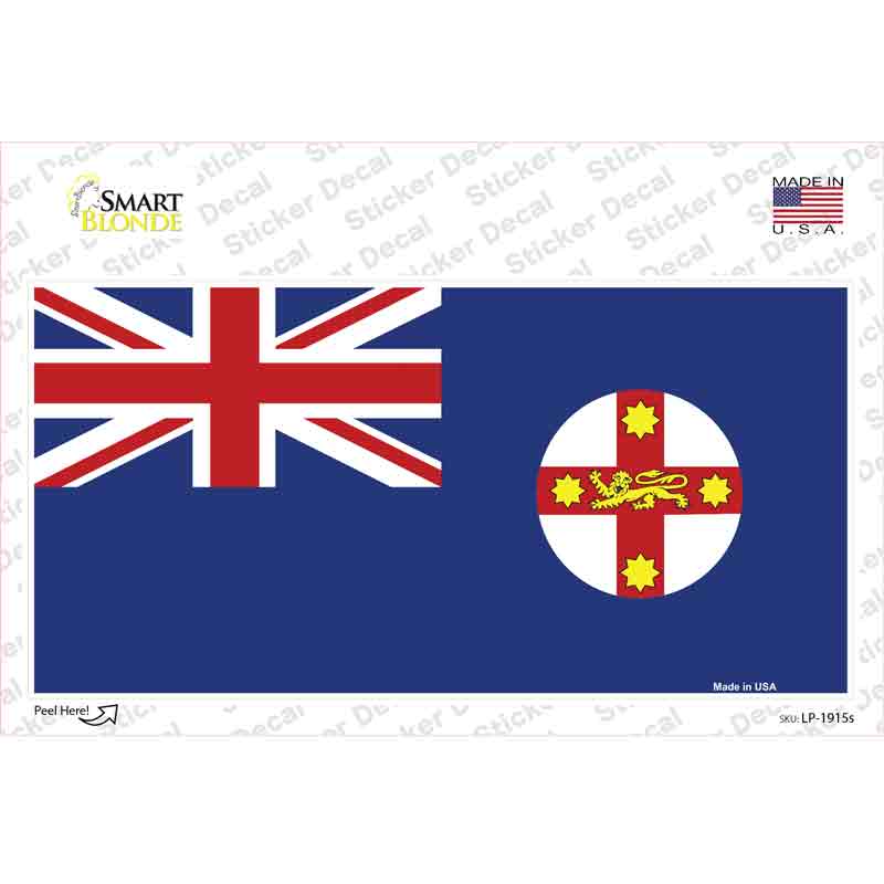 New South Wales Flag Novelty Sticker Decal