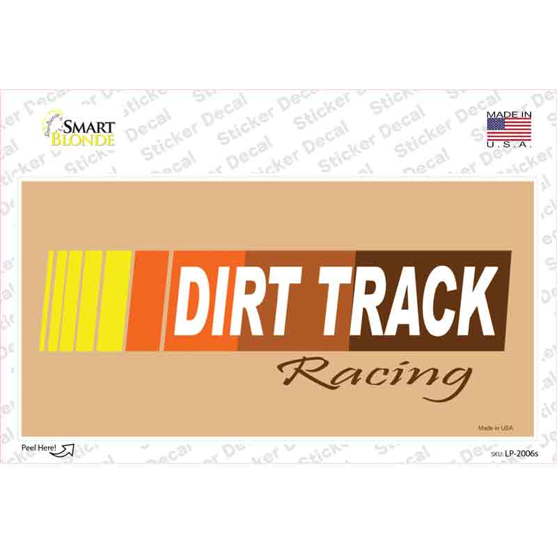 Dirt Track Racing Novelty Sticker Decal