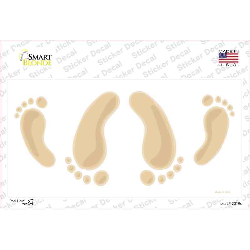 Happy Feet Novelty Sticker Decal