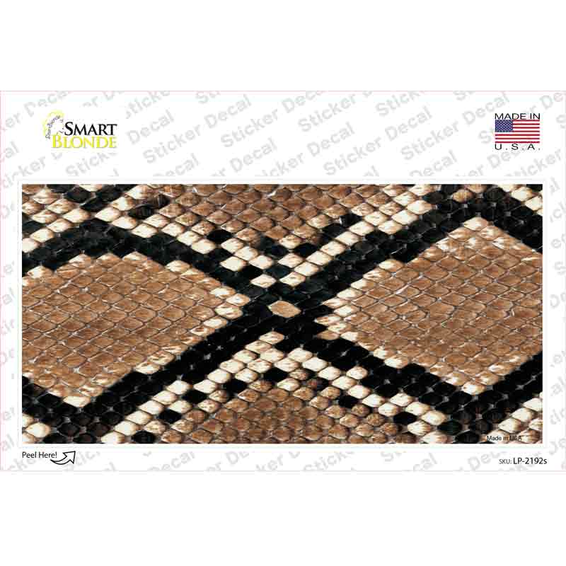 Snake Skin Novelty Sticker Decal