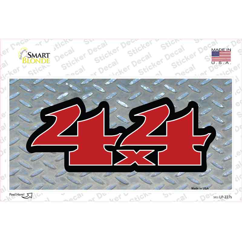 4 X 4 Diamond Novelty Sticker Decal