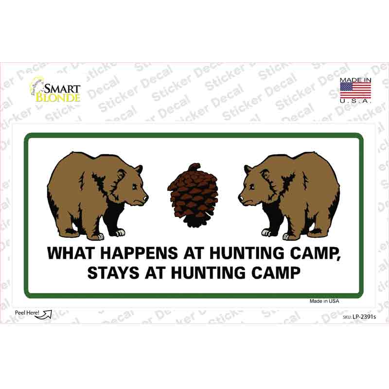 What Happens At Camp Novelty Sticker Decal