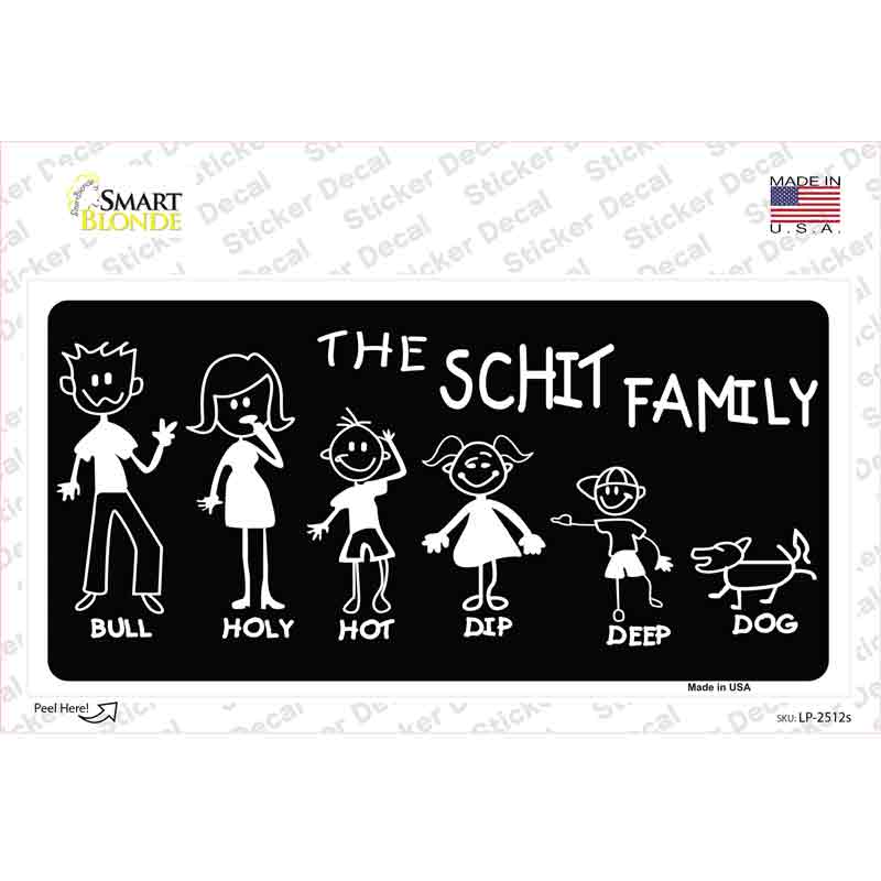 The Schit Family Novelty Sticker Decal