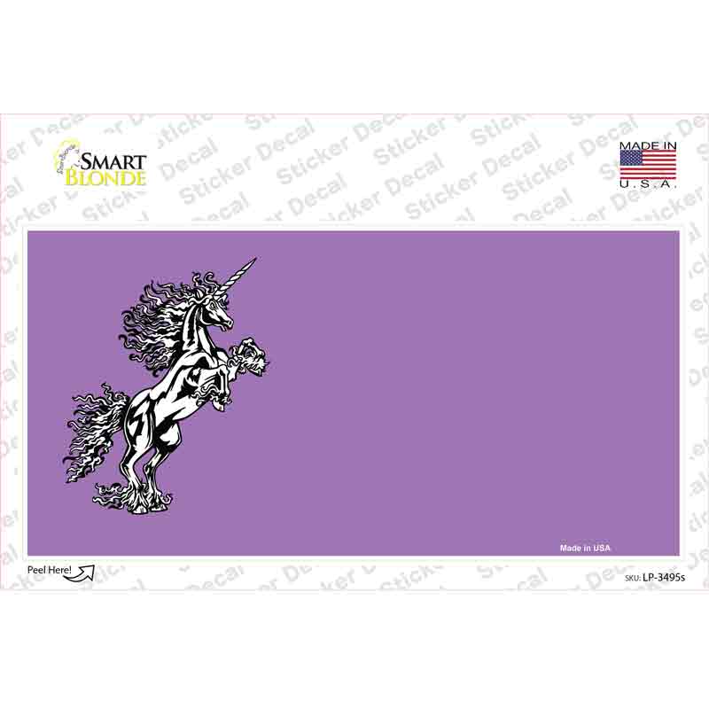 Unicorn Offset Novelty Sticker Decal