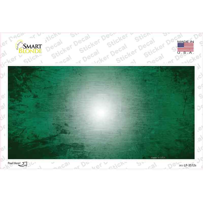 Green White Fade Scratched Novelty Sticker Decal