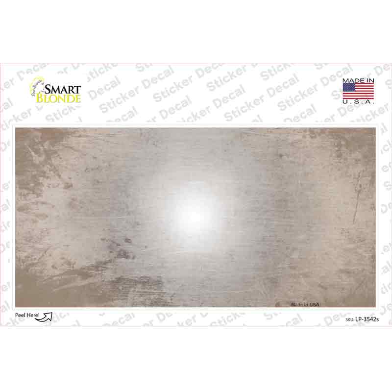 Tan White Fade Scratched Novelty Sticker Decal