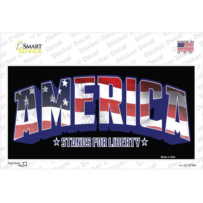 America Novelty Sticker Decal