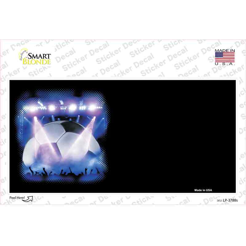 Soccer Game Offset Novelty Sticker Decal