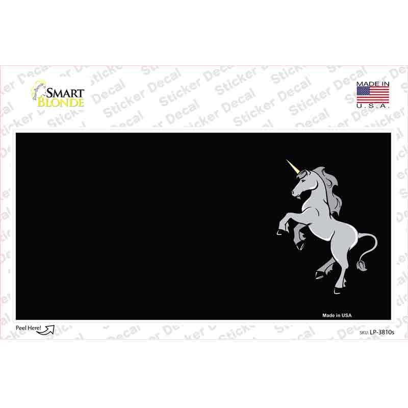 Unicorn Reared Up Offset Novelty Sticker Decal