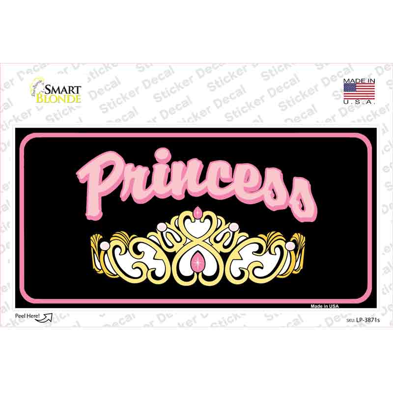 Princess Tiara Novelty Sticker Decal