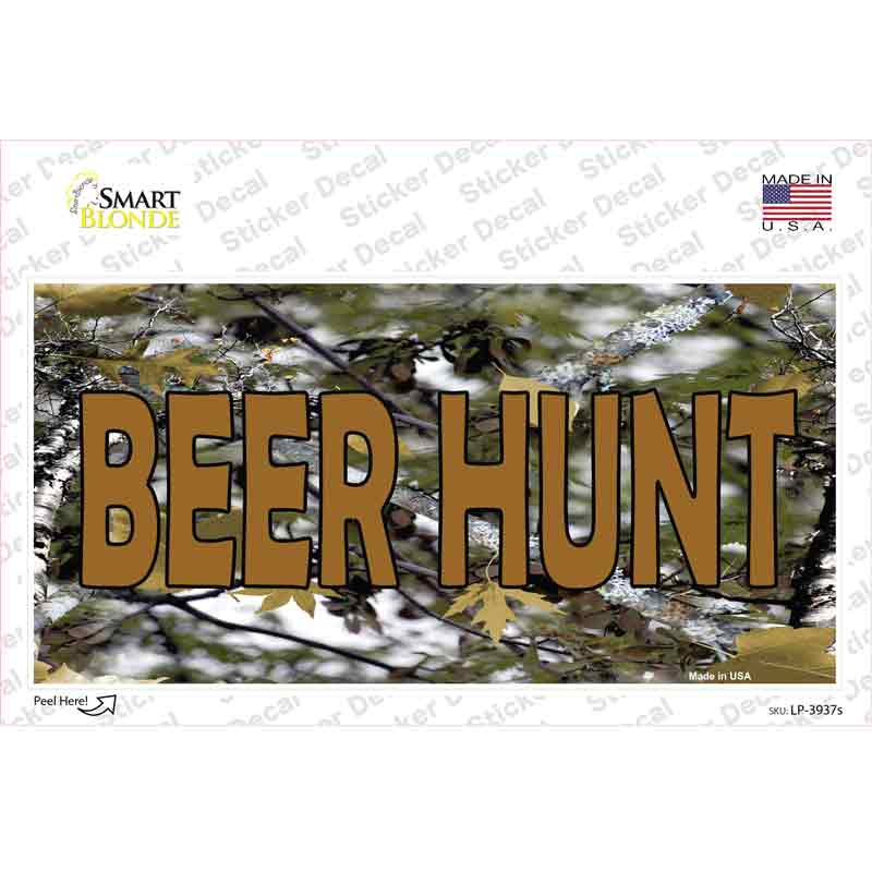 Beer Hunt Novelty Sticker Decal