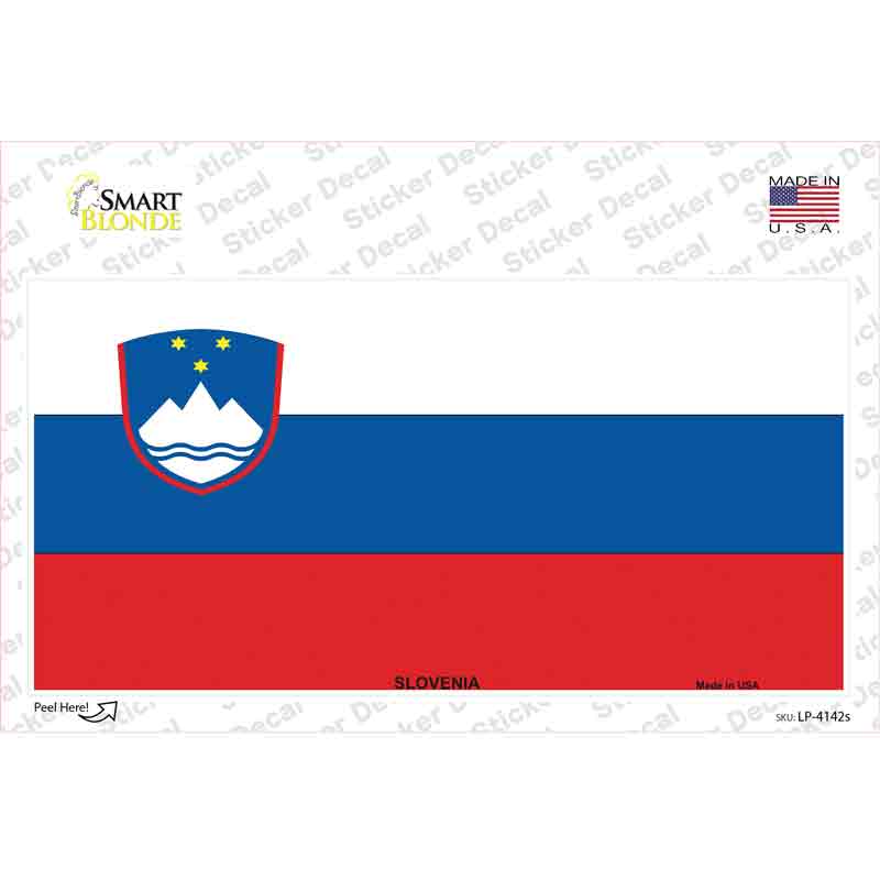 Slovenia Flag Novelty Sticker Decal