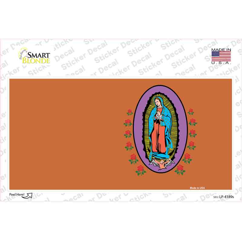 Virgin Mary Copper Novelty Sticker Decal