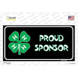 4-H Proud Sponsor Novelty Sticker Decal