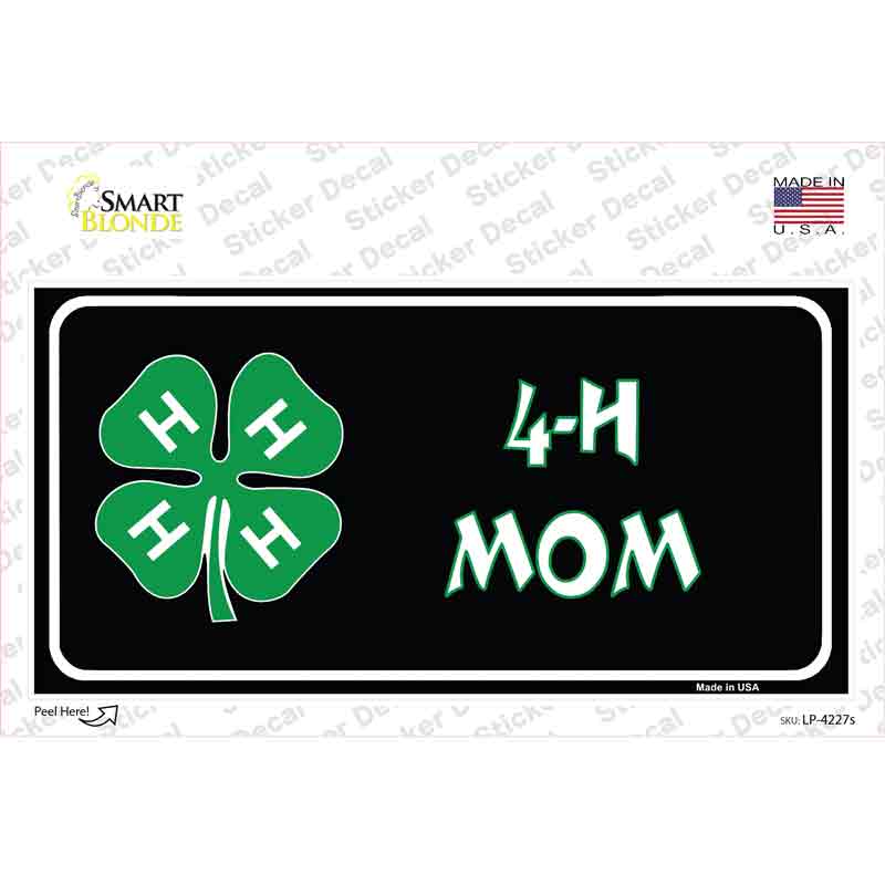 4-H Mom Novelty Sticker Decal