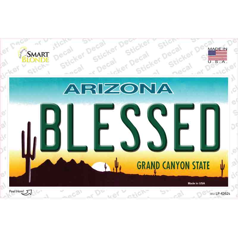 Blessed Arizona Novelty Sticker Decal