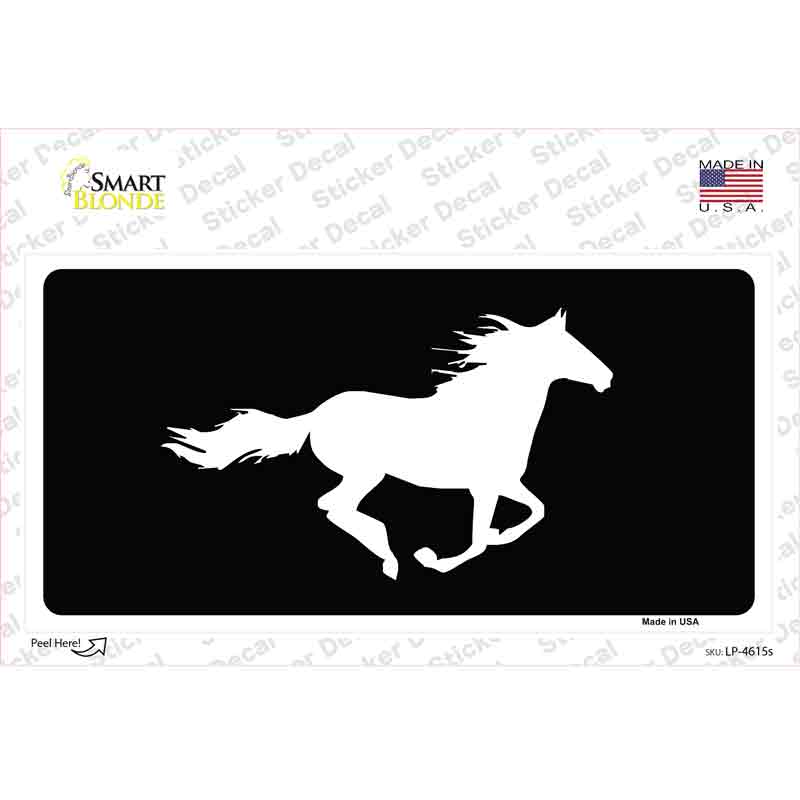 Running Horse Novelty Sticker Decal