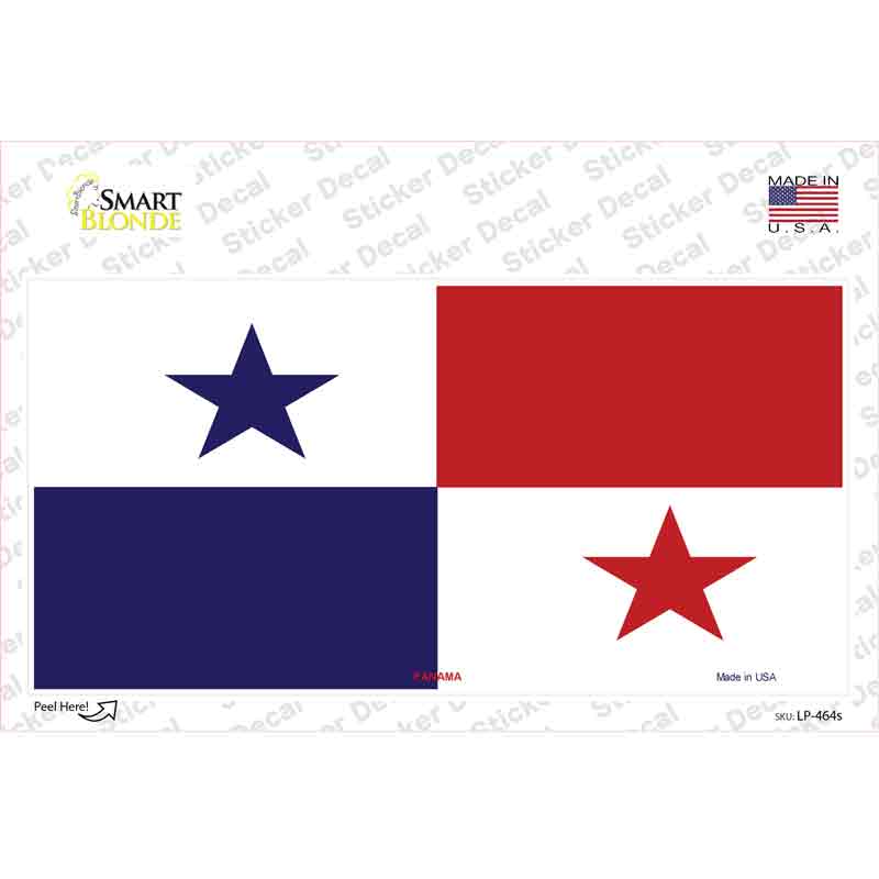 Panama Flag Novelty Sticker Decal