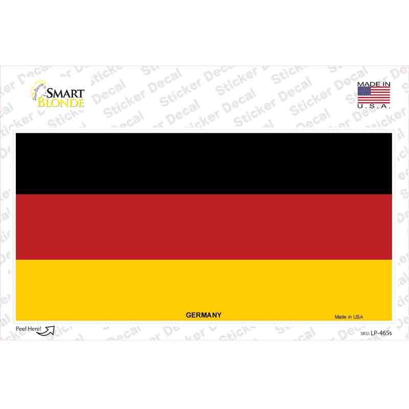Germany Flag Novelty Sticker Decal