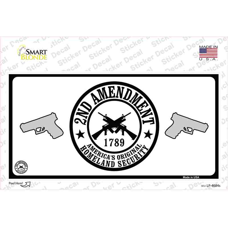 2nd Amendment Novelty Sticker Decal