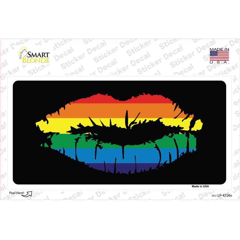 Lips Novelty Sticker Decal