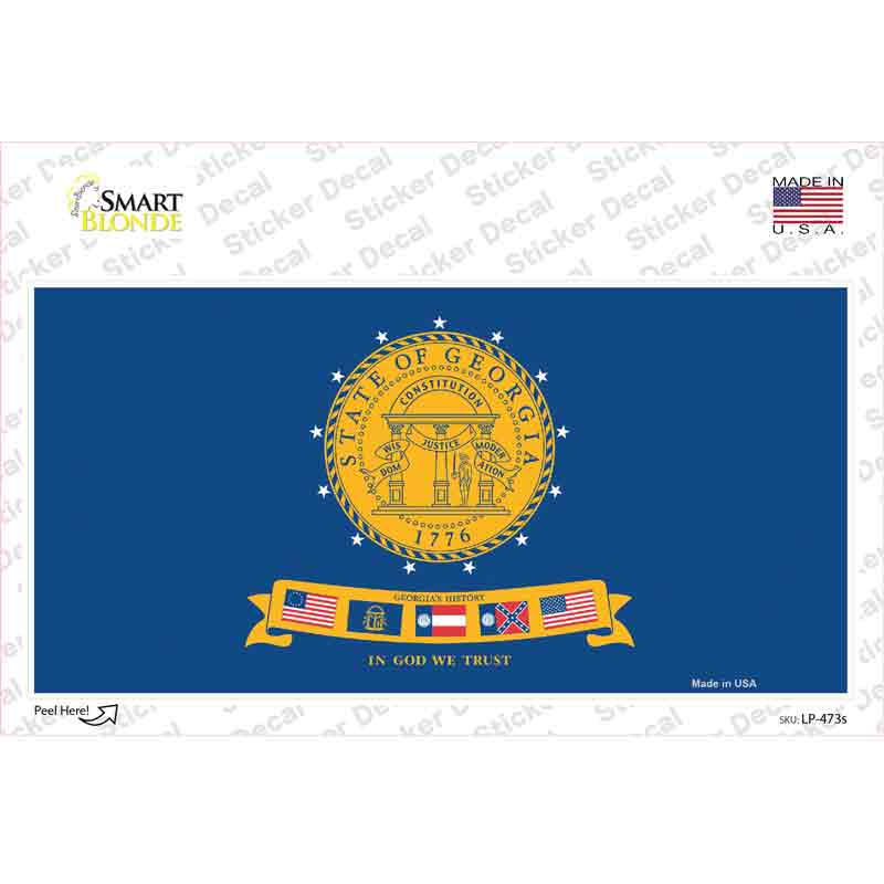 Georgia State Seal Novelty Sticker Decal