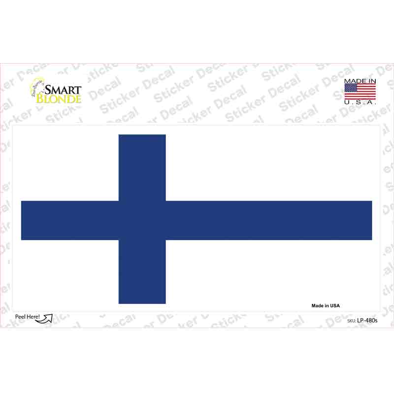 Finland Flag Novelty Sticker Decal