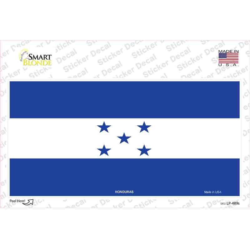 Honduras Flag Novelty Sticker Decal