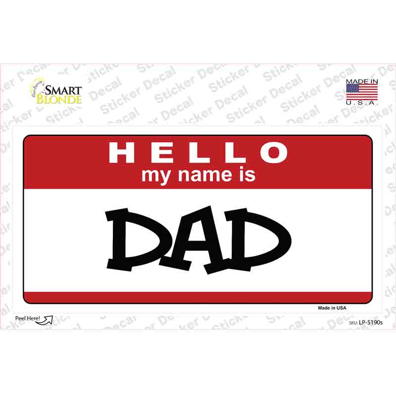 Dad Novelty Sticker Decal