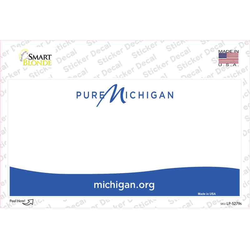 Michigan State Background Novelty Sticker Decal