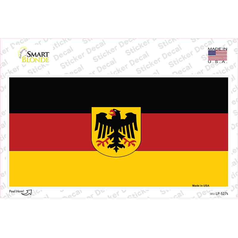 Germany State Flag Novelty Sticker Decal