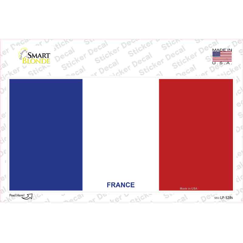 France Flag Novelty Sticker Decal