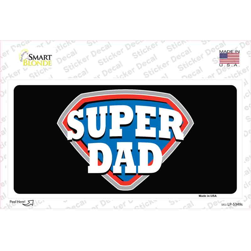 Super Dad Novelty Sticker Decal