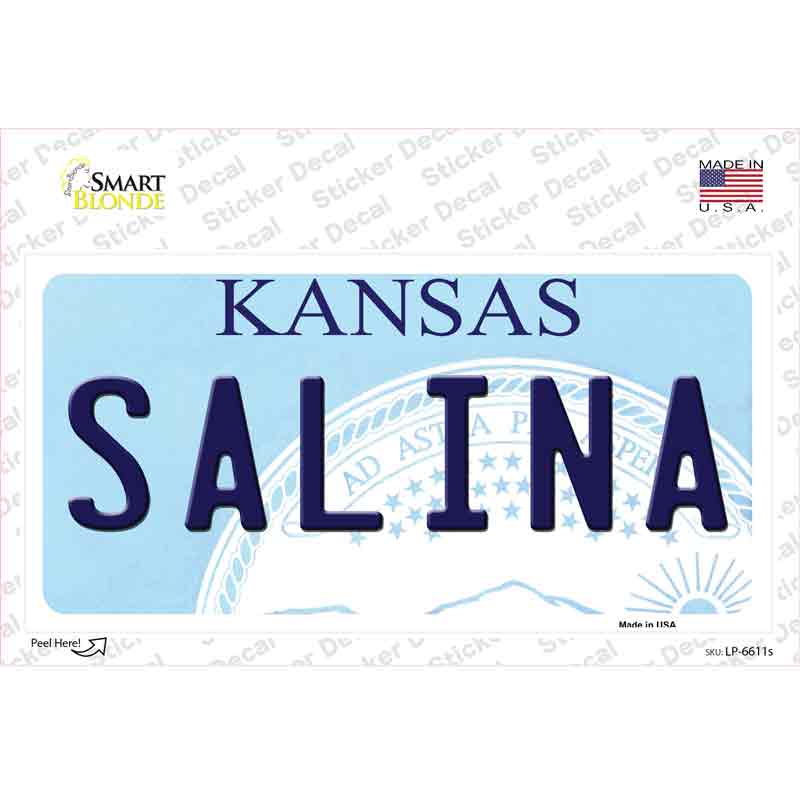 Salina Kansas Novelty Sticker Decal