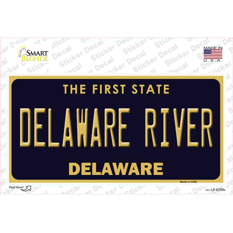 Delaware River Delaware Novelty Sticker Decal