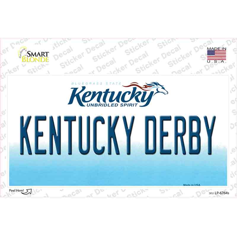 Kentucky Derby Kentucky Novelty Sticker Decal