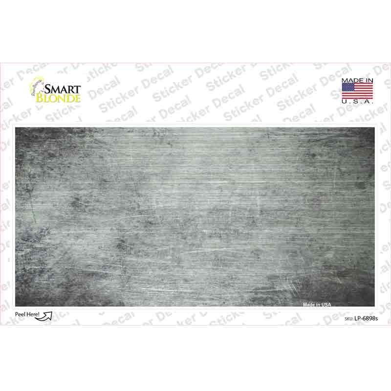 White Oil Rubbed Solid Novelty Sticker Decal